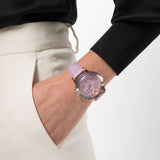 Buy Shop Swarovski Octea Lux Chrono Purple Dial Purple Leather Strap Watch for Women - 5632263 USA Online