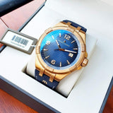 Maurice Lacroix Aikon Date Limited Edition Blue Dial Blue Leather Strap Watch For Men - AI1028-BRZ01-420-1