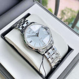Buy Shop Tissot T Classic Automatic III Day Date White Dial Silver Steel Strap Watch for Men - T065.930.11.031.00 USA Online