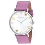 Buy Shop Coach Perry Mother of Pearl White Dial Pink Leather Strap Watch for Women - 14503243 USA Online