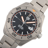 Tag Heuer Aquaracer Bamford Automatic Black Dial Grey Steel Strap Watch for Men - WAY208F.BF0638