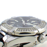 Buy Shop Tag Heuer Aquaracer Quartz Diamonds Black Dial Two Tone Steel Strap Watch for Men - WAY131E.BA0913 USA Online