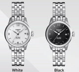 Buy Shop Tissot Le Locle Small Automatic Black Dial Silver Steel Strap Watch For Women - T41.1.183.54 USA Online