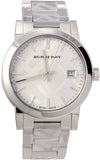 Buy Shop Burberry The City White Dial Silver Steel Strap Watch for Women - BU9144 USA Online