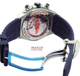 Buy Shop Breitling Super Chronomat B01 44 Blue Dial Blue Rubber Strap Watch for Men - AB0136161C1S1 USA Online