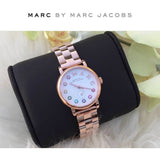 Buy Shop Marc Jacobs Baker Dexter White Dial Rose Gold Steel Strap Watch for Women - MBM3443 USA Online