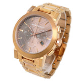 Buy Shop Burberry The City Grey Dial Rose Gold Steel Strap Watch for Men - BU9353 USA Online