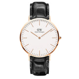 Buy Shop Daniel Wellington Classic Reading White Dial Black Leather Strap Watch For Men - DW00100014 USA Online
