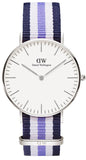 Buy Shop Daniel Wellington Classic Trinity White Dial Three Tone Nylon Strap Watch For Women - 0609DW USA Online