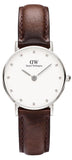 Buy Shop Daniel Wellington Classy Bristol White Dial Brown Leather Strap Watch For Women - DW00100070 USA Online