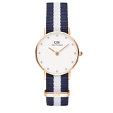 Buy Shop Daniel Wellington Classy Glasgow White Dial Two Tone Nylon Strap Watch For Women - DW00100066 USA Online