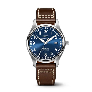 Buy Shop IWC Pilot's Mark XVIII Le Petit Prince Blue Dial Brown Leather Strap Watch for Men - IW327004 USA Online