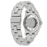 Buy Shop Marc Jacobs Henry Transparent Silver Dial Silver Steel Strap Watch for Women - MBM3337 USA Online