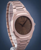 Buy Shop D1 Milano Ultra Thin Brown Dial Gold Steel Strap Watch for Unisex - D1-UTBJ10 USA Online