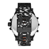 Buy Shop Diesel Big Daddy Chronograph Black Dial Black Leather Strap Watch For Men - DZ7311 USA Online
