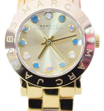 Buy Shop Marc Jacobs Amy Dexter Gold Dial Gold Steel Strap Watch for Women - MBM3218 USA Online