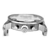 Buy Shop Diesel Badass Chronograph White Dial White Leather Strap Watch For Men - DZ7265 USA Online
