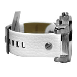 Buy Shop Diesel Badass Chronograph White Dial White Leather Strap Watch For Men - DZ7265 USA Online