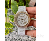 Buy Shop Michael Kors Ceramic White Dial White Steel Strap Watch for Women - MK5269 USA Online