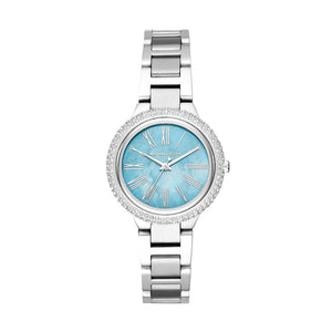 Buy Shop Michael Kors Taryn Quartz Blue Dial Blue Steel Strap Watch For Women - MK6563 USA Online