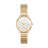 Buy Shop Michael Kors Portia Quartz White Dial Gold Steel Strap Watch for Women - MK3840 USA Online
