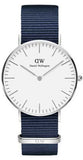 Buy Shop Daniel Wellington Classic Bayswater White Dial Blue NATO Strap Watch For Women - DW00100280 USA Online
