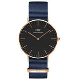Buy Shop Daniel Wellington Classic Bayswater Black Dial Black NATO Strap Watch For Women - DW00100281 USA Online
