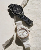Buy Shop Fossil FB-01 Analog White Dial White Ceramic Strap Watch for Women - CE1107 USA Online