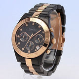 Buy Shop Marc Jacobs Blade Chronograph Grey Dial Two Tone Steel Strap Watch for Women - MBM8583 USA Online