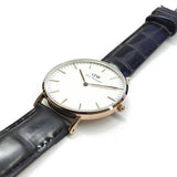 Buy Shop Daniel Wellington Classic Reading White Dial Black Leather Strap Watch For Women - DW00100041 USA Online