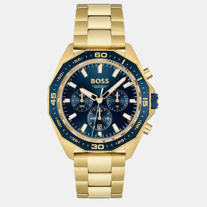 Buy Shop Hugo Boss Energy Chronograph Blue Dial Gold Steel Strap Watch For Men - 1513973 USA Online