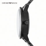 Buy Shop Emporio Armani Meccanico Automatic Black Dial Black Steel Strap Watch For Men - AR60054 USA Online