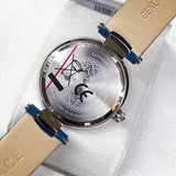 Buy Shop Versace Olympo Gleam White Dial Green Leather Strap Watch for Women - VAN020016 USA Online