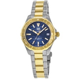 Buy Shop Tag Heuer Aquaracer Blue Dial Two Tone Steel Strap Watch for Women - WBD1325.BB0320 USA Online