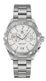 Buy Shop Tag Heuer Aquaracer Chronograph White Dial Silver Steel Strap Watch for Men - WAY111Y.BA0928 USA Online