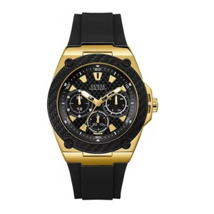 Buy Shop Guess Legacy Black Dial Black Rubber Strap Watch for Men - W1049G5 USA Online