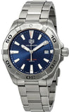 Buy Shop Tag Heuer Aquaracer Blue Dial Silver Steel Strap Watch for Men - WBD1112.BA0928 USA Online