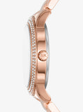 Buy Shop Michael Kors Tibby Pave Rose Gold Dial Rose Gold Steel Strap Watch for Women - MK1058 USA Online