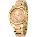 Buy Shop Michael Kors Blair Chronograph Rose Gold Dial Two Tone Steel Strap Watch for Women - MK6316 USA Online