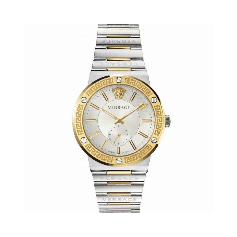 Buy Shop Versace Hellenyium Green Dial Two Tone Steel Strap Watch for Women - VEVH00620 USA Online