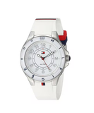 Buy Shop Tommy Hilfiger White Dial White Rubber Strap Watch for Women - 1781271 USA Online