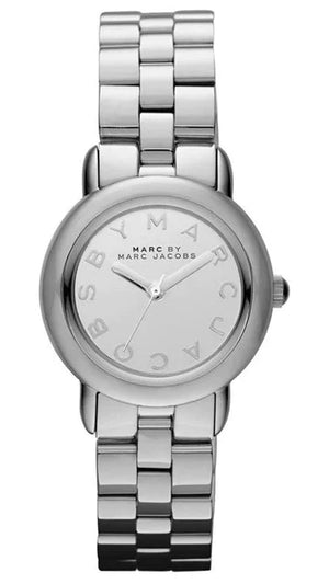 Buy Shop Marc Jacobs Marc Silver Dial Silver Steel Strap Watch for Women - MBM3173 USA Online