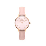 Buy Shop Daniel Wellington Petite Rouge Pink Dial Pink Leather Strap Watch For Women - DW00100511 USA Online