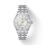 Buy Shop Tissot Chemin Des Tourelles Powermatic 80 Helvetic Silver Dial Silver Steel Strap Watch For Women - T099.207.11.116.00 USA Online