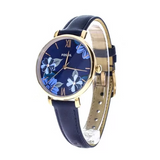 Buy Shop Fossil Jacqueline Blue Dial Blue Leather Strap Watch for Women - ES4673 USA Online