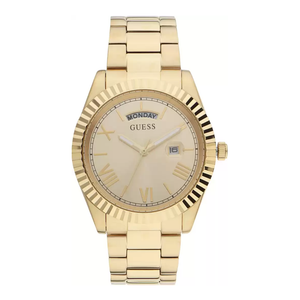 Buy Shop Guess Connoisseur Gold Dial Gold Steel Strap Watch for Men - GW0265G2 USA Online