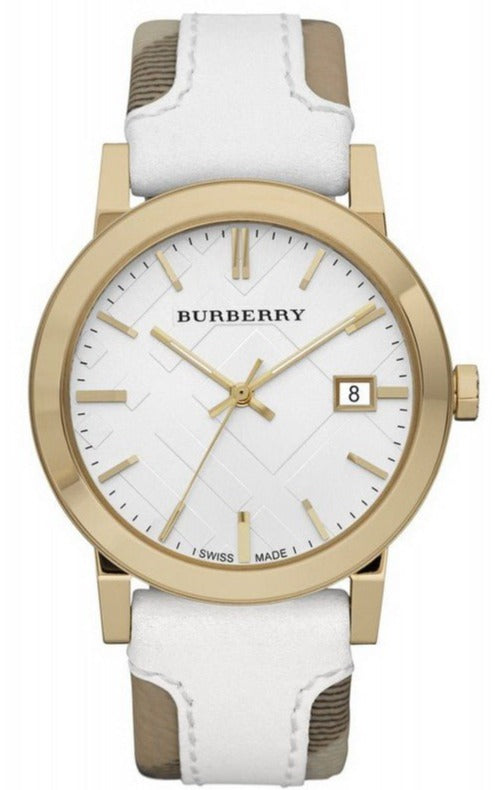 Buy Shop Burberry The City White Dial White Leather Strap Watch for Women - BU9110 USA Online