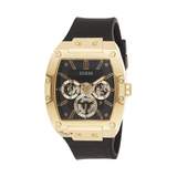 Buy Shop Guess Phoenix Multifunction Black Dial Black Leather Strap Watch for Men - GW0202G1 USA Online