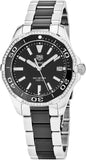 Buy Shop Tag Heuer Aquaracer Quartz Diamonds Black Dial Two Tone Steel Strap Watch for Women - WAY131G.BA0913 USA Online