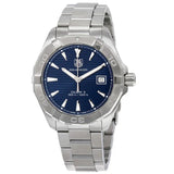 Buy Shop Tag Heuer Aquaracer Automatic Blue Dial Silver Steel Strap Watch for Men - WAY2112.BA0928 USA Online